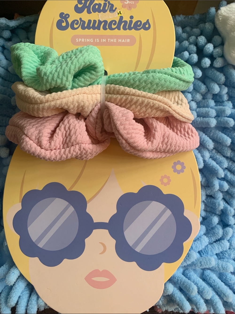 Pulsar Pastel Scrunchie Set - Mint, Peach, Cream